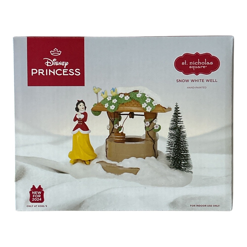 St. Nicholas Square Village Disney Princess Snow White Well Accessory